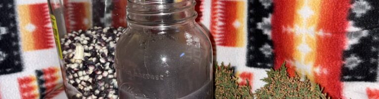 Blue Corn Mush with Juniper Ash