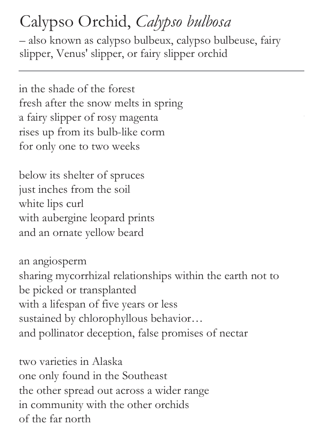 page with poem text